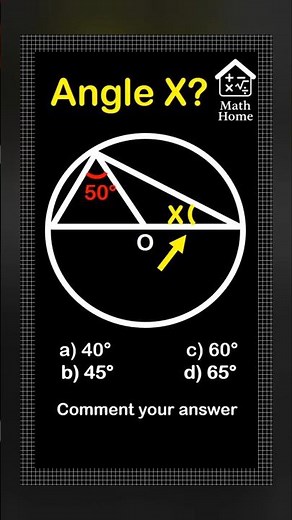 Can You Find the Missing Angle? | #geometry #angel #triangle #math