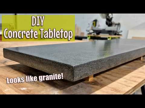 Beginners guide to a Pro finish ✨ // How to make a Concrete tabletop