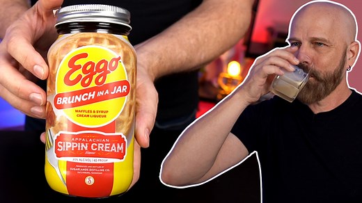 12K views · 361 reactions | Today I'm testing out the 40 proof Eggo Brunch in a Jar cream liqueur. Can this bizarre product actually taste good? | Freakin' Reviews | Facebook