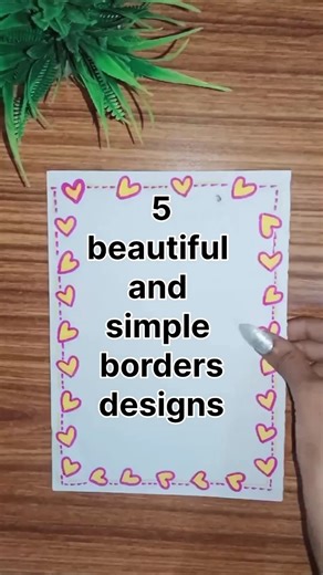 5 beautiful and simple border design #projectworkdesign #border