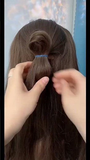 ✨ Trendy Bun Hairstyle using Rubber Bands | Beginner Friendly #hairstyle #viral #hairtutorial#shorts