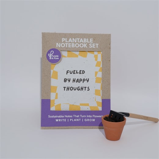 PURPLE AND PURE Plantable Notebook Set | Seed Paper Eco Design | Design Orchard