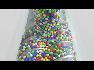 挤出机双螺杆物料混合动画3D animation of extruder twin-screw Mixed melting|twin-screw extruder,Extruder animation