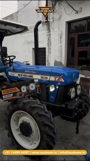 Tractor LED Light Modification | Auxbeam 9 Inch 270W 360-PRO LED Driving Lights Installation 🚜