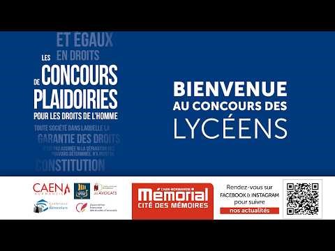 Concours des Plaidoiries des Lycéens - Mémorial de Caen - Vendredi 27 mars 2026
