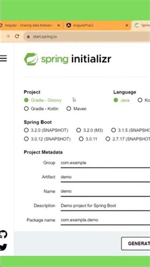 Spring Initializr | spring boot framework #shorts #springboot
