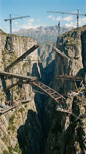 A Bridge Hanging Between Two Cliffs 😳