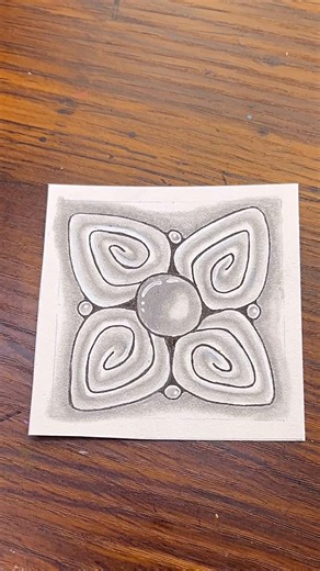 Calm Your Mind With Zentangle Pattern | Drawing Tutorial For Beginners #zentangle #doodle #art #zenart #mindfulart #trending #easyart | Easy Art