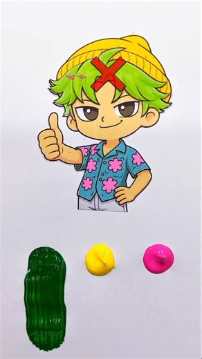 K-Pop Abby Saja Boy Creative Magic Color Acrylic Paint Art's Game 😍 #kpop #game