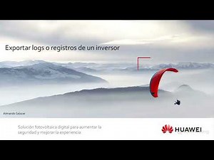 Exportar logs o registros de un inversor en Huawei FusionSolar