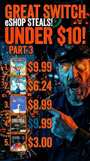5 INSANE SWITCH DEALS UNDER $10! (Part 3) ⚓️ #nintendo