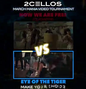 Who will win, the Gladiator or Rocky?! ⚔️🥊🥊 It's up to you: cast your votes at https://2CELLOS.lnk.to/marchmania | 2CELLOS