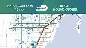 Jou ki va 13 novanm nan, pi gwo restriktirasyon rezo Metrobus nan istwa #OurCounty pral fèt pandan Meyè Otobis ANTRE vitès siperyè. Vizite miamidade.gov/betterbus pou w aprann ki sa Miami-Dade County Department of Transportation and Public Works ap fè pou amelyore eksperyans Metrobus la. | Miami-Dade County Government | Facebook
