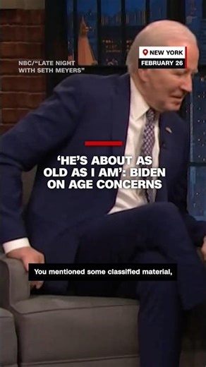 ‘He’s about as old as I am’: Biden on age concerns