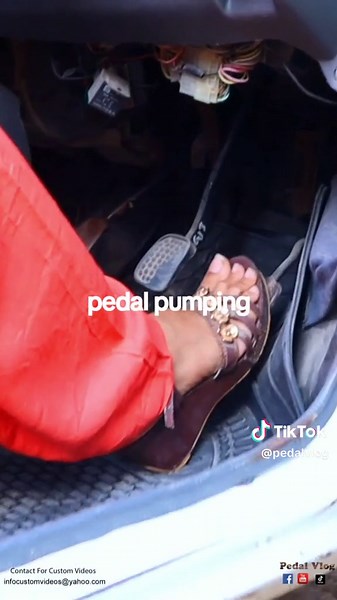 pedal pumping #carcranking #carreveing #oldcar #pumpthatpedal #pedalpumping