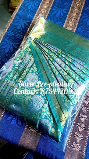 Wedding Saree Pre Pleating Video / Saree Drapist / Saree Pre-pleating, Fluffy Pleats and Box Folding