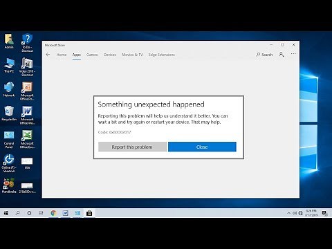 How to Fix Microsoft Store Error “Something Unexpected Happened” Error 0X80D02017