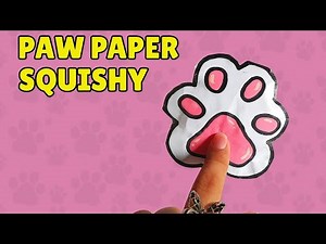 Cute Paper Cat Paw Squishy 🐾 | DIY Squishy Cat Paw Craft | ASMR Paper Squishy Tutorial for Beginners