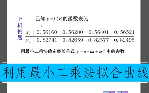 最小二乘法拟合曲线的MATLAB实现