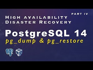 PostgreSQL 14 | Backup - pg_dump and pg_restore Part 4 #postgres #backup #RDMS #database