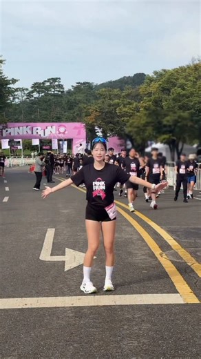 2025 핑크런 5km 완주 🎀 맨날 혼자 뛰다가 함께 달리니 얼마나 신나던지요💓 | Lee Jinyi