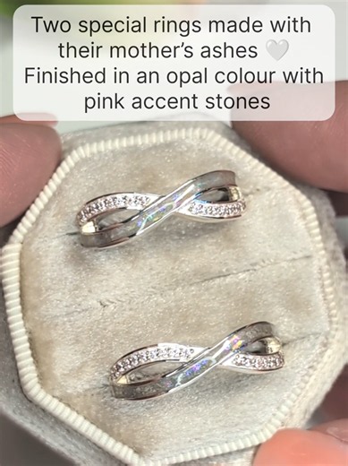 Beautiful Infinity Pavé Rings for Memorial Jewelry