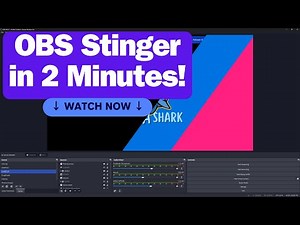 OBS Stinger Transition Tutorial | Create in Under 2 Minutes!
