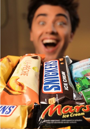 Ice Cream Mukbang ASMR: Snickers, Magnum, Kinder, Double Chocolate