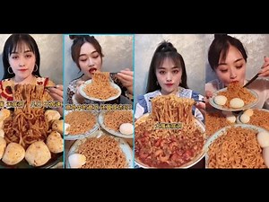Thánh Ăn Đồ Siêu Cay Trung Quốc #52 Mukbang fire spicy noodles challenge불닭볶음면 먹방 | 매운음식먹방 | Asmrラーメン