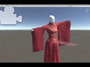 Unity | Cloth simulation | Virtual fitting room