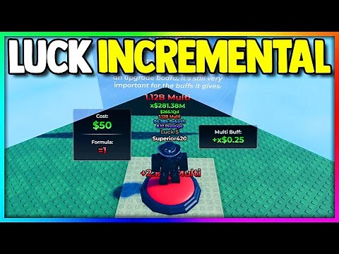 I turned PRO in Roblox Luck Incremental...