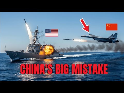 Chinese J-16 Fighter Gets TOO CLOSE to a U.S. Navy Warship — Then THIS Happened!
