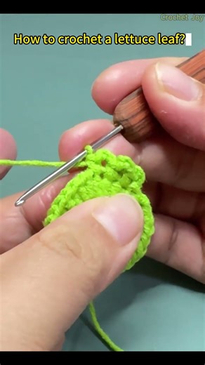 How to crochet a lettuce leaf | hamburger crochet tutorial#hamburger