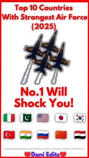 Top 10 Strongest Air Forces 2025 ✈️ | Who Rules the Sky? 🌍🔥 ✈️ The Sky Belongs to the Powerful! Here are the Top 10 Strongest Air Forces in the World (2025) 🌍 From the United States Air Force 🇺🇸 to France 🇫🇷, see which nations truly dominate the skies this year. 🔥 Advanced technology 💪 Massive fleets 🌎 Global reach Watch till the end — #1 will blow your mind! 💥 #AirForce2025 #MilitaryPower #WorldRanking #DefenceTechnology #AviationWorld #Top10Countries #GlobalPower #FighterJets #Milit