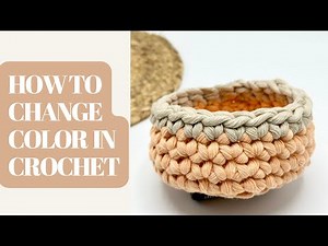HOW TO CHANGE COLOR IN CROCHET |ADD COLOR WHEN CROCHETING | BEGINNER FRIENDLY #howto #diy #crochet