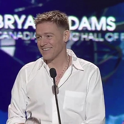 297K views · 10K reactions | Bryan Adams is one of Canada’s most iconic rock exports. The former army brat is nearly peerless in Canadian music history, and has also made a name for himself as an acclaimed photographer and activist in a career that began in 1976. At The 2006 JUNO Awards in Halifax, Chris Martin of Coldplay inducted Bryan Adams into The Canadian Music Hall of Fame. | Canadian Music Hall of Fame | Facebook