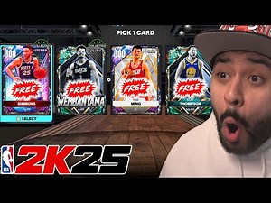 We Got Multiple Free Invincibles and I Opened EVERY Free 100 Overall Option Pack in NBA 2K25 MyTeam