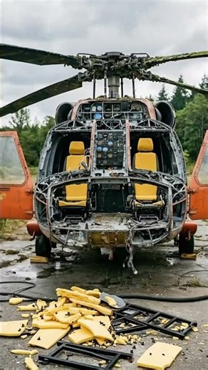 Abandoned Helicopter Restoration- From Rust to Flight #asmr #satisfying #viral