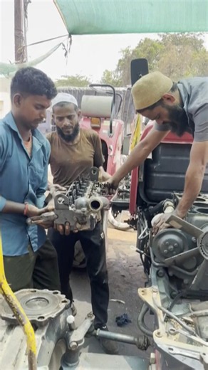 Arjun alraa 1 605 mahindra Engine work ||🛠||#trending #automobile @jbmechanics