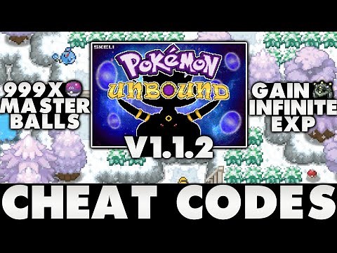 Pokemon Unbound Version 1.1.2 Cheat Codes | Master Balls | Gain EXP! (Ep - 01)