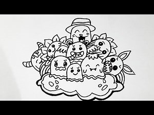 How to doodle || Doodle art for beginners || Cartoon doodle