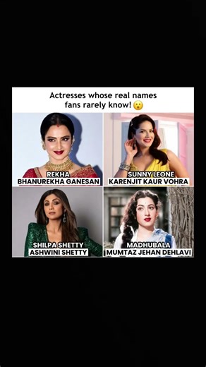 BOLLYWOOD REAL NAMES REVEALED 😱🎬#viral #namereveal #ytviral #shorts #rekha #shortsfeed #ytshorts