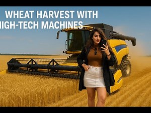 🔥 Wheat Harvest with High-Tech Machines 2025