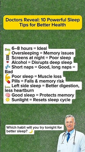 Doctors Reveal :10 Powerful Sleep Tips for Better Health After 50
