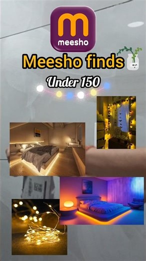 150₹ ki light ne mera room change kar diya 😳✨ #trendingreels #meesho #decoration #under150 #ytshorts