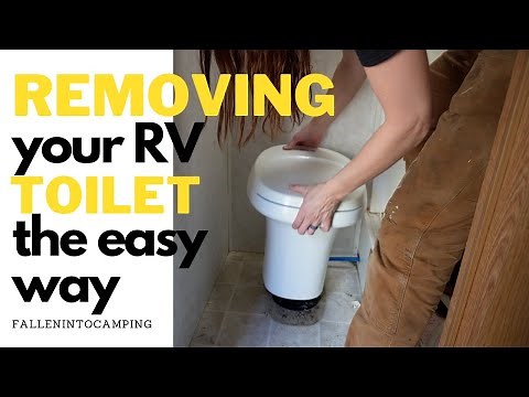 How to remove your RV Toilet the easy way!