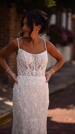 Intricate beading and a stunning fit-and-flare silhouette bring this new style to life for the everyday bride.💫 . www.elizabethannsbridal.com | Elizabeth Ann's Bridal Boutique