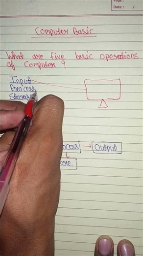 5 basic operation of a computer | Computer basic