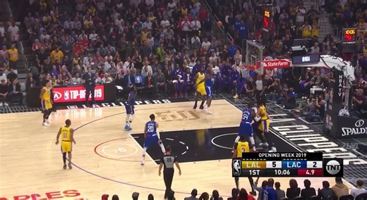 One hour of the 2020 NBA champions Lakers