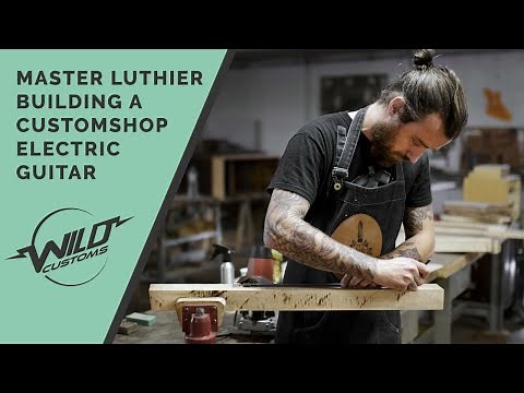Making a Custom Electric Guitar (full guitar build) - Wild Custom’s MasterBuilder and Luthier.